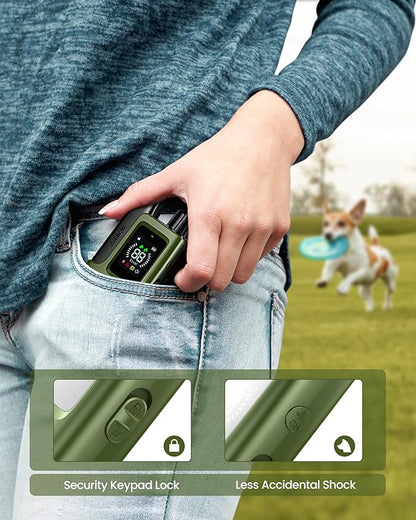 Jugbow Dog Shock Collar 2 Dogs 3300FT Dog IPX7 Waterproof (10-120lbs)