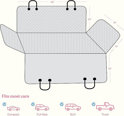 PitPet 100% Waterproof Car Seat Cover for Dogs 600D Heavy