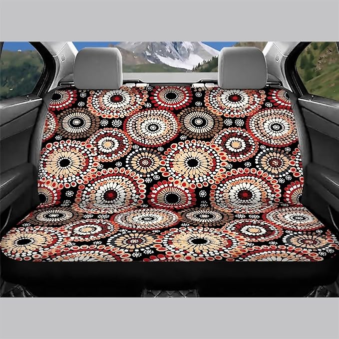 AFPANQZ Mandala Car Rear Seat Covers Set Universal