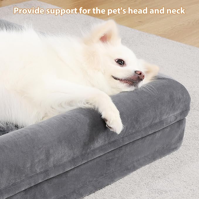 MIHIKK Orthopedic Dog Bed for Small Dog 29x18x6 Inch