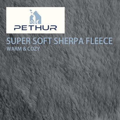 PETHUR Super Soft Dog Blankets for Medium Dogs 29"x40", Dark