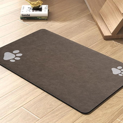 Pet Feeding Mat-Absorbent Dog Mat for Food and
