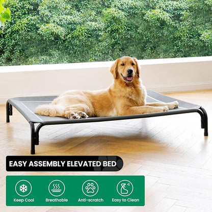 Elevated Dog Bed Raised Outdoor Dog Cot for Large Dogs 43.3 Inches
