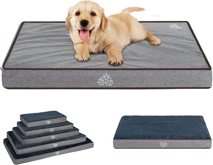 VANKEAN Dog Bed Soft Crate Pad Mat Reversible Cool & Warm