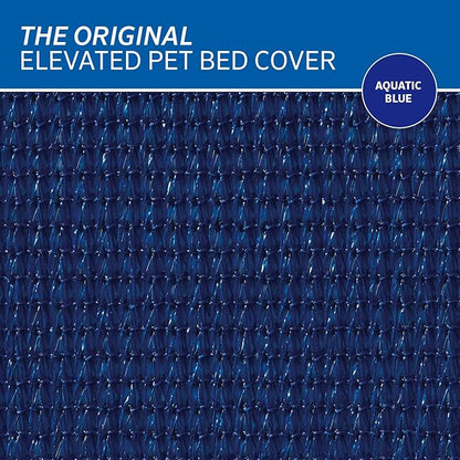 Coolaroo The Original Elevated Pet Bed Replacement Cover, Medium, Aquatic Blue