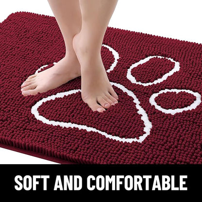 smiry Dog Door Mat for Muddy Paws (36x24 Inches,