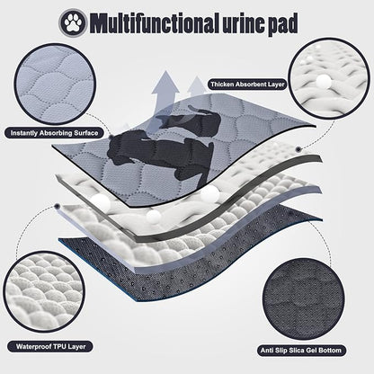 JUMEIHUI Washable Pee Pads for Dogs 31X36 Inch(pack 2)