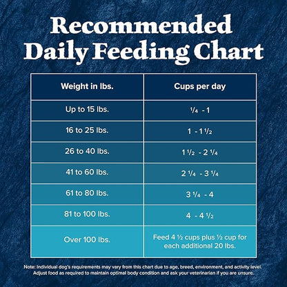 Blue Buffalo Wilderness Natural High-Protein Dry Food for Adult Dogs, with Wholesome Grains, Duck, 4.5-lb bag.