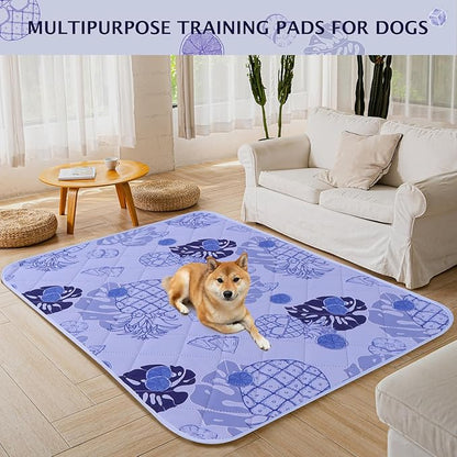 IEUUMLER Washable Pee Pads for Dogs 1 Pack EU007 (Purple 48"X48"-1pcs)