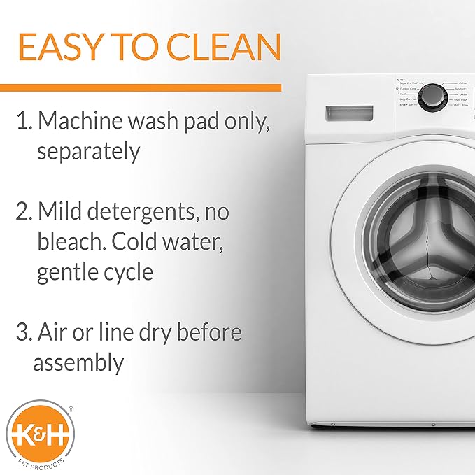 K&H Pet Products Ultra Plush Deluxe Bolster Dog Crate Pad