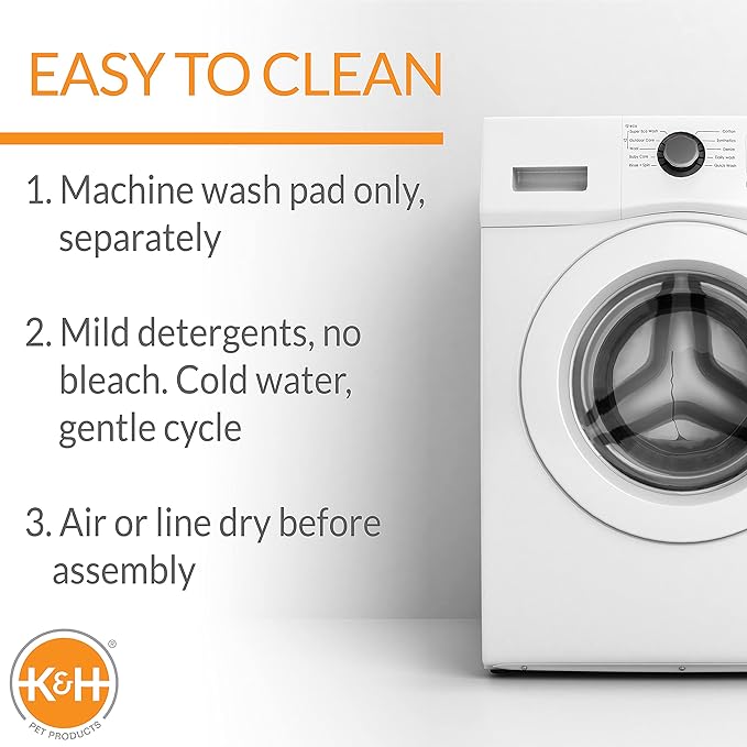 K&H Pet Products Ultra Plush Deluxe Bolster Dog Crate Pad