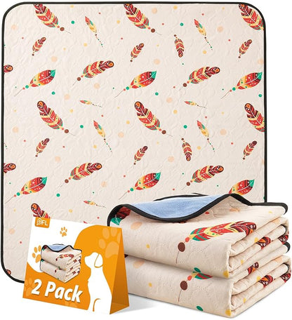 Dog Pee Pads Washable: 2 Pack Reusable Puppy Pads 31x36 Inch
