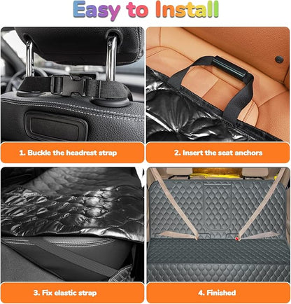 URPOWER Dog Car Seat Cover for Back Seat