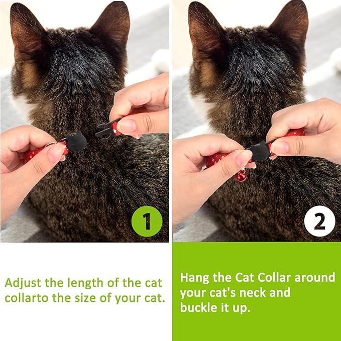 CONLI 6 Pack Collars with Bells for Stars and Moon