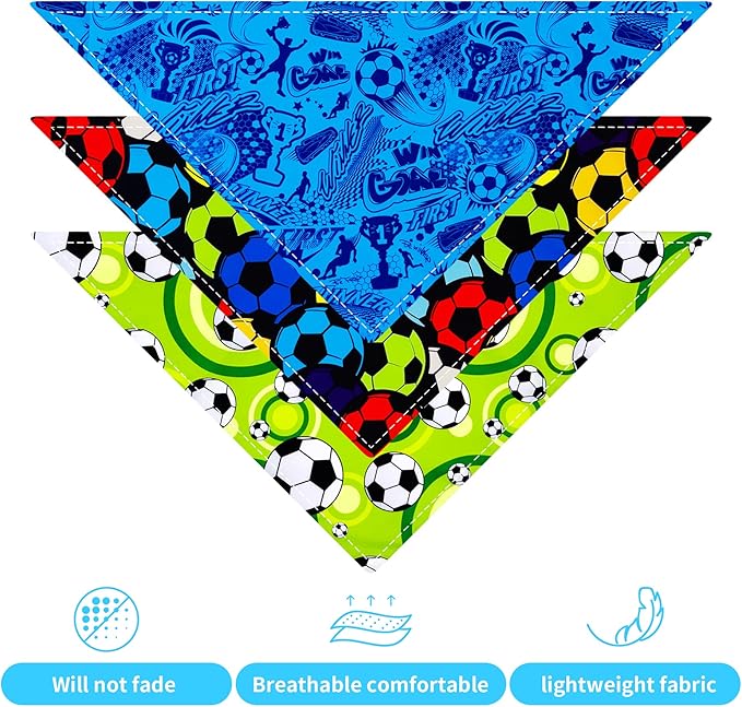 Sports Dog Bandanas for Large Dogs Breed 33 7PCS