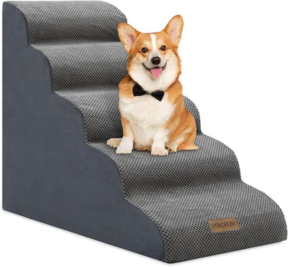 Foam Pet Stairs for High Beds 5-Step Dog 26''