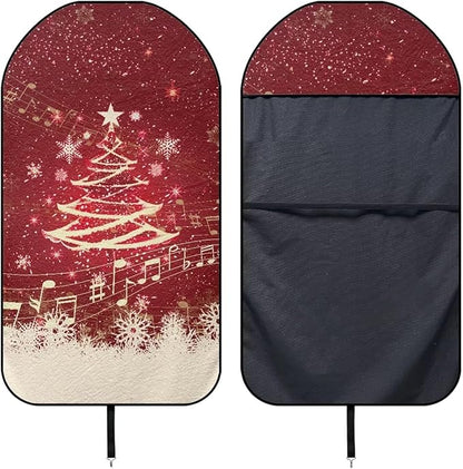 Yewattles Summer Christmas Tree Beach Waterproof Automotive Seat