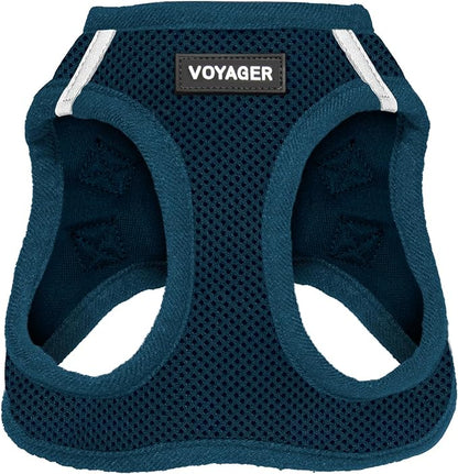 Voyager Step-In Air Dog Harness - All Weather Mesh Step in Vest Harness for Small and Medium Dogs and Cats by Best Pet Supplies - Harness (Blue), XXX-Small