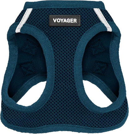 Voyager Step-in Air Dog Harness - All Weather Mesh Step in Vest Harness for Small and Medium Dogs and Cats by Best Pet Supplies - Harness (Blue), M (Chest: 16-18")