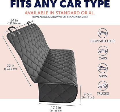 Active Pets Fabric Car Bench Dog Seat Cover for Back Seat