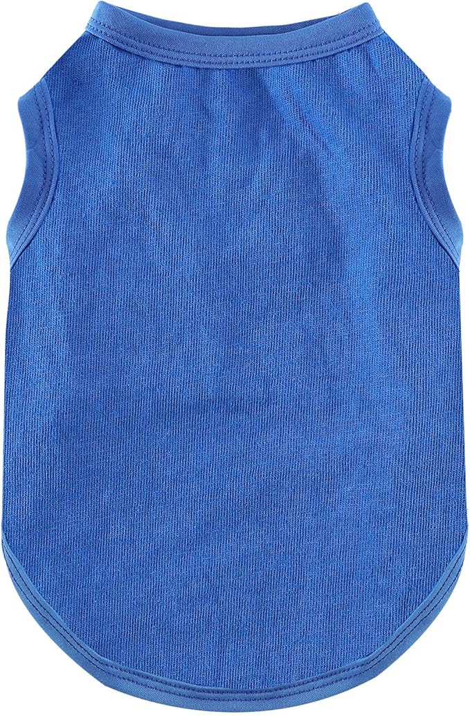 Dog Shirt Vest Clothes for Small Dogs Boy Girl Summer Solid Stretchy Puppy T-Shirts Soft Cool Breathable Lightweight Dog Sweatshirt Pet Cat Outfit