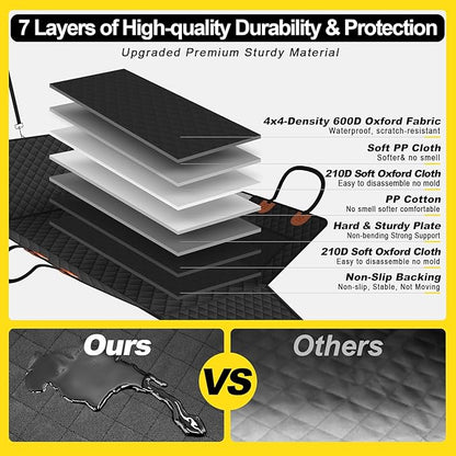 Dog Car Seat Cover for Back Seat 100% Waterproof