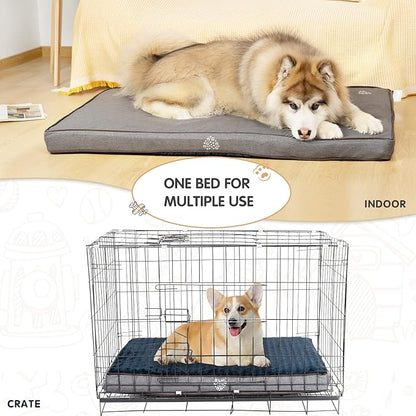 VANKEAN Dog Bed Soft Crate Pad Mat Reversible Cool & Warm