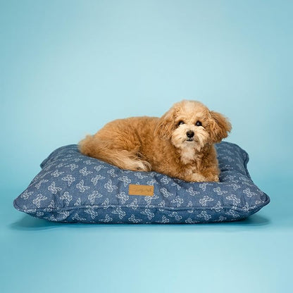 Doggy Parton Rustic Denim Butterfly Bed