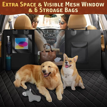 Gimars Extra Large Space Dog Car Seat Cover for Back Seat 600D Oxford