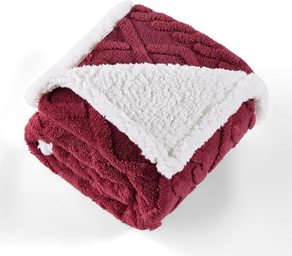 Bedsure Waterproof Dog Blankets for Medium Dogs 30"x40", Burgundy