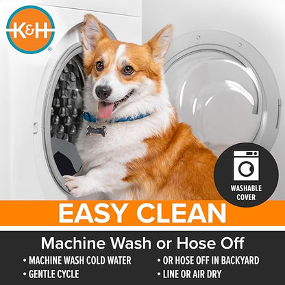 K&H Pet Products Dog Cots Beds for Large Dog- Elevated Outdoor Dog Cot Bed- Raised Dog Hammock Cooling Bed- Washable