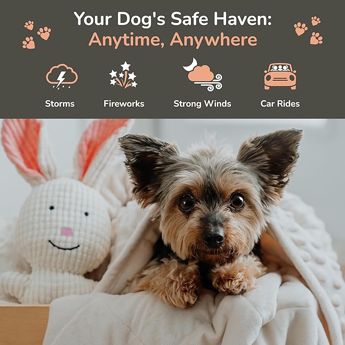 Calming Weighted Dog Blanket for Anxiety Relief