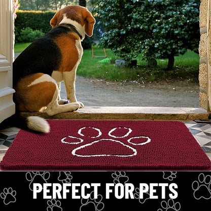 smiry Dog Door Mat for Muddy Paws (48x30 Inches,