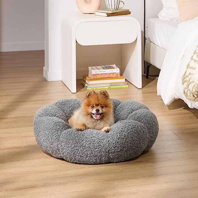 Lesure Calming Small Dog Bed 25 lbs, 23"