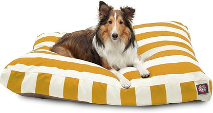 Majestic Pet Rectangle Large Dog Bed Washable – Non Slip Comfy Pet Bed – Dog Crate Bed with Removable Washable Cover – Dog Kennel Bed for Sleeping 44x36x5 Inch