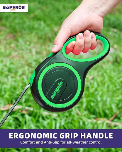 Emperor Pets 26 ft Retractable Dog Leash Large Dogs 110lb, Large 26 ft, -GN26