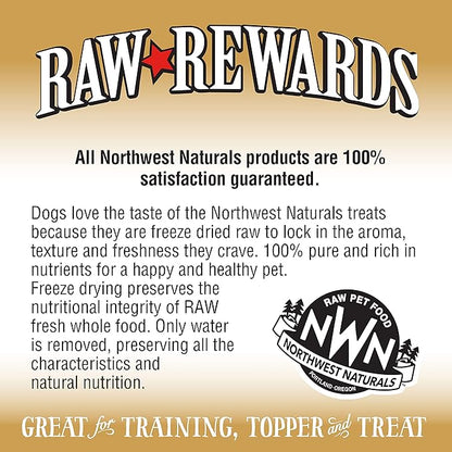 Northwest Naturals Raw Rewards Freeze-Dried Turkey Neck Treats for Dogs and Cats - Whole Neck - Healthy, 1 Ingredient, Human Grade Pet Food, All Natural - 6 Oz (Packaging May Vary)