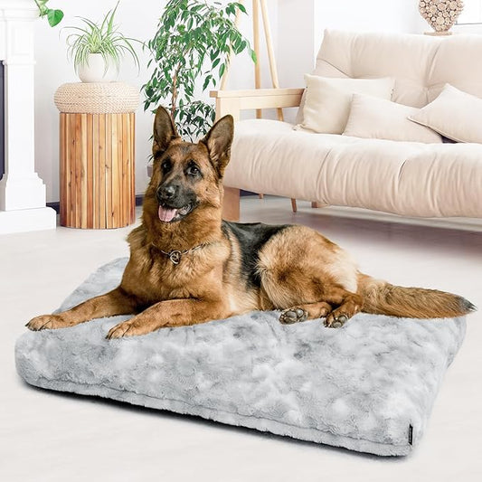 Washable Dog Bed Deluxe Breeds.40 * 25",Gray