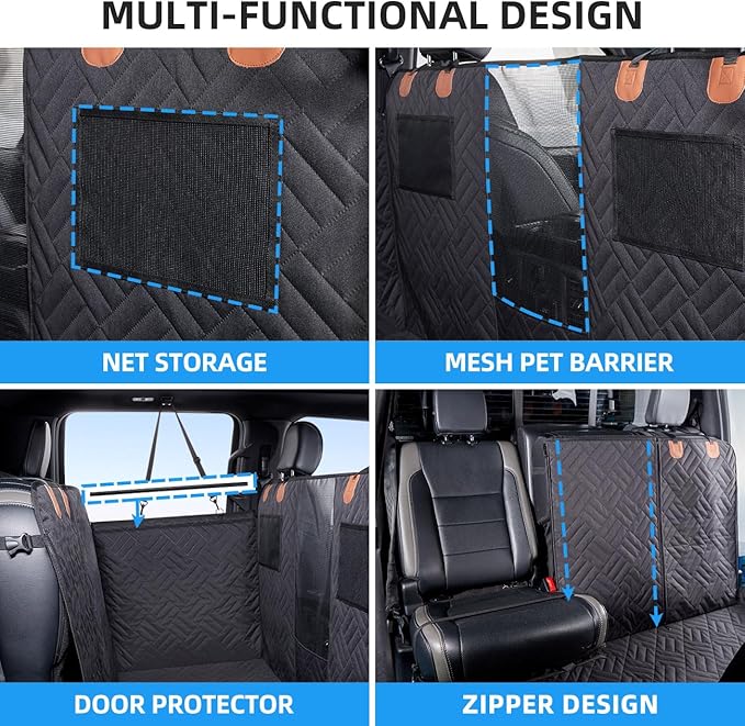 ABE Dog Car Seat Cover for Back Seat F150 & F150)
