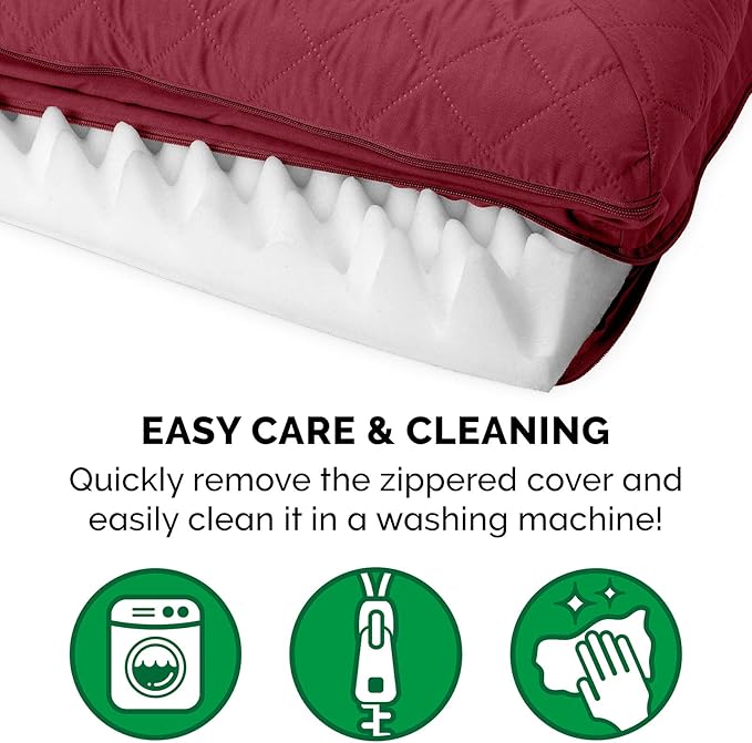 Furhaven Orthopedic Dog Bed for Medium/Small Dogs w/ Removable Bolsters & Washable Cover 35 lbs