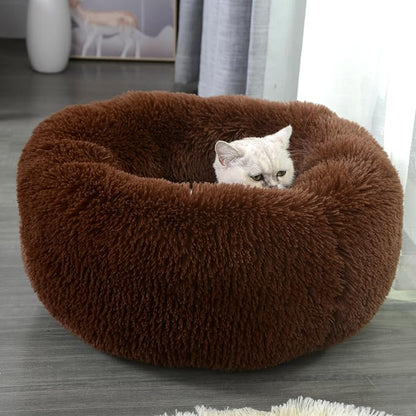 Calming Dog Bed for Cats and Small Dogs 19.7'')
