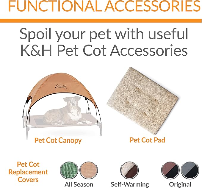 K&H Pet Products Elevated Outdoor Dog Cot Bed