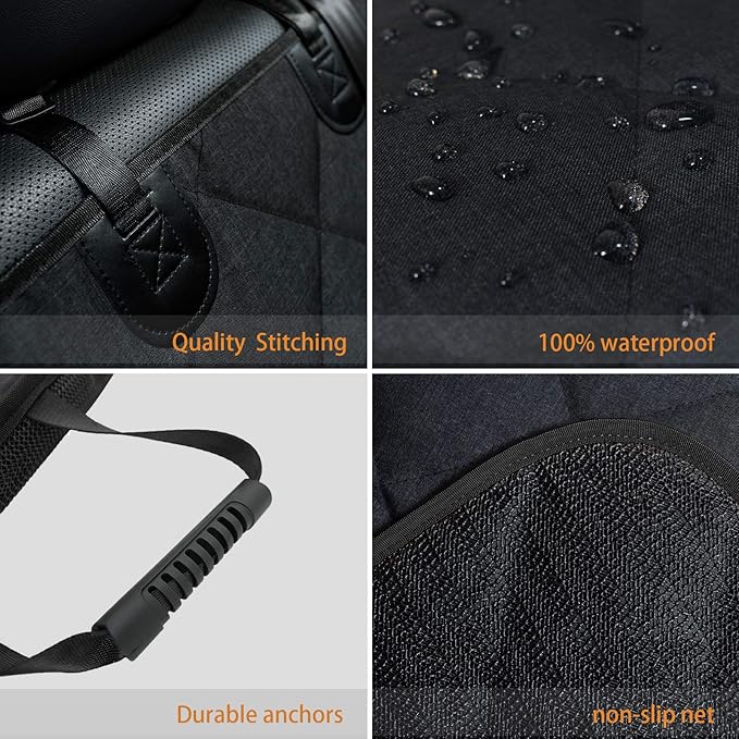 Bench Dog Car Seat Cover for Back Seat Waterproof Dog Seat Covers Durable Scratch Proof Nonslip