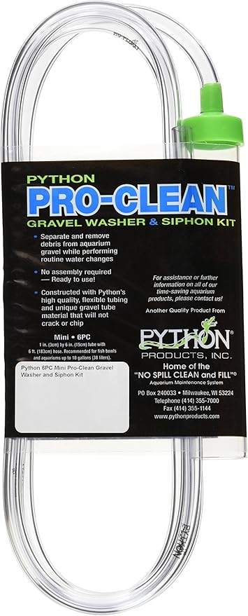 Python Pro Clean-Mini 1" x 6" Tube with 6 ft. Hose