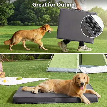 RRPETHOME Waterproof Outdoor Dog Beds Large Sized Dog