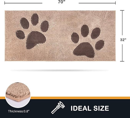 PURRUGS Dirt Trapper Door Mat 32" x 70"