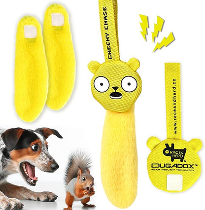 Race&Herd Cheeky Chase Replacement - Lure for Dogs Flirt Pole for Dogs Heavy Duty, Squirrel Dog Toy | Lure for Dogs Dog Stick Toy, Dog Flirt Pole Toy, Dog Flirt Pole for Large Dogs, Flirt Pole Puppy