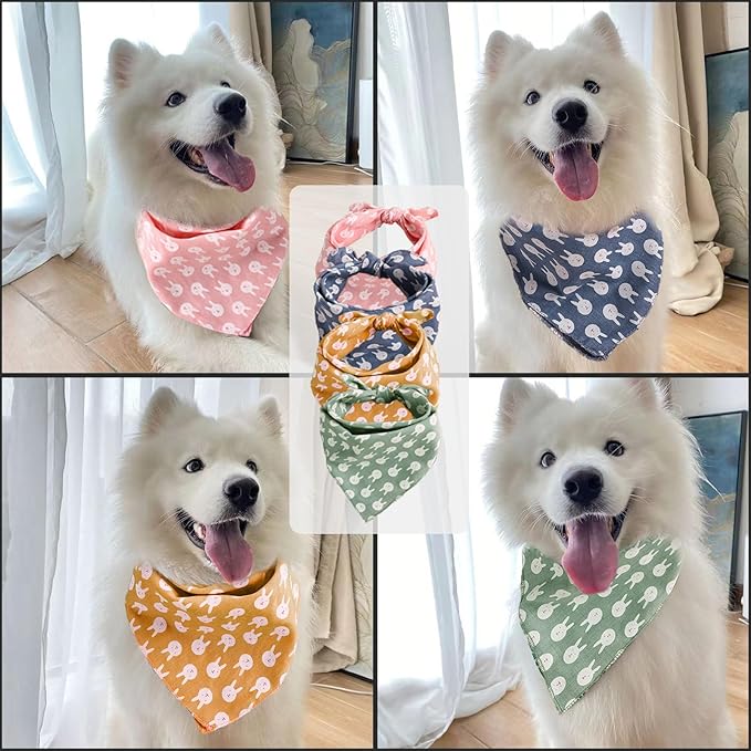 4 Pack Dog Bandana