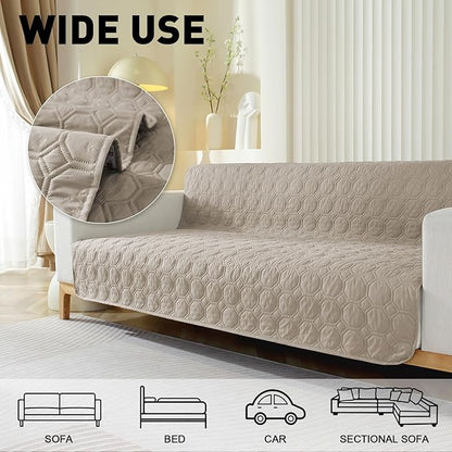 SYSLOON Waterproof Dog Bed Cover Sofa,Car,30"x53",Beige