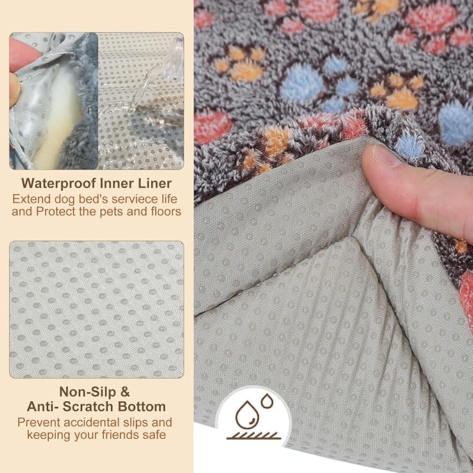 BEAUTYZOO Dog Crate Mat Pad 48" x 30"